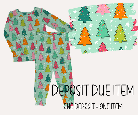 Pick A Style | Teal Trees | Deposit Due