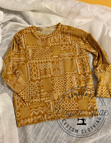 12m-3y GWM Sweatshirt | DBP Boho Mustard